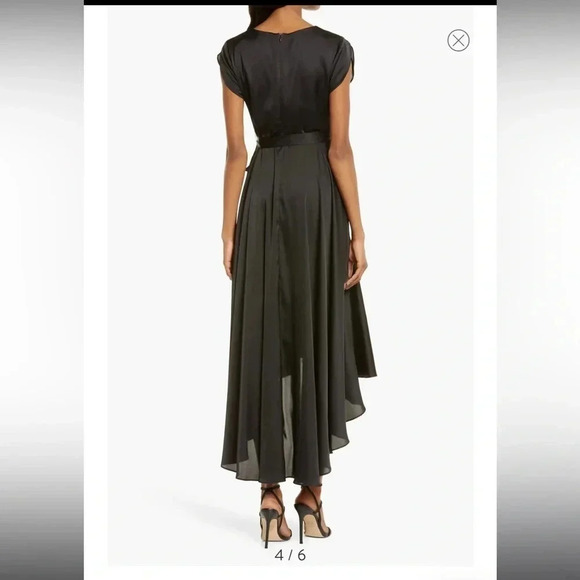 NWT!! Lulu’s - Fallen For You - Satin High Low - Maxi Dress - Size XS - Navy - Picture 3 of 11